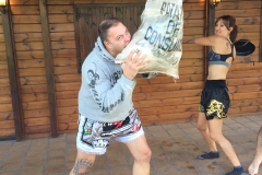 Preparando Sesión de fotos benéfica para calendario.