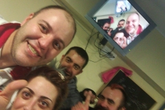 Estrenando monitor en sala de kick. SaurusJM